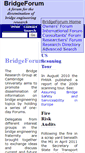 Mobile Screenshot of bridgeforum.org